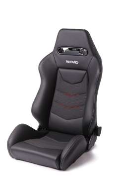 Picture of Recaro Speed V Driver Seat - Black Leather-Red Suede Accent