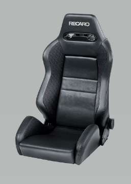 Picture of Recaro Speed Seat - Black Vinyl-Saturn Black-Black AM Vinyl w-Silver Logo