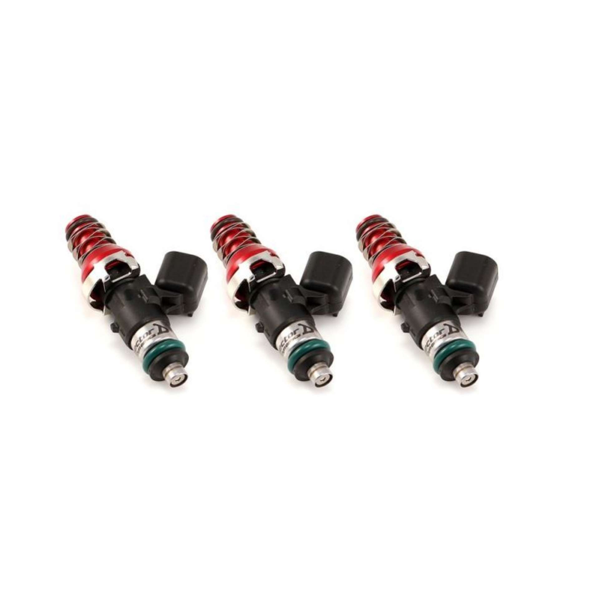 Picture of Injector Dynamics ID1700-XDS 08-12 Yamaha Nytro Snowmobile 1700X Inj Set of 3 - 11mm Red Adap Top