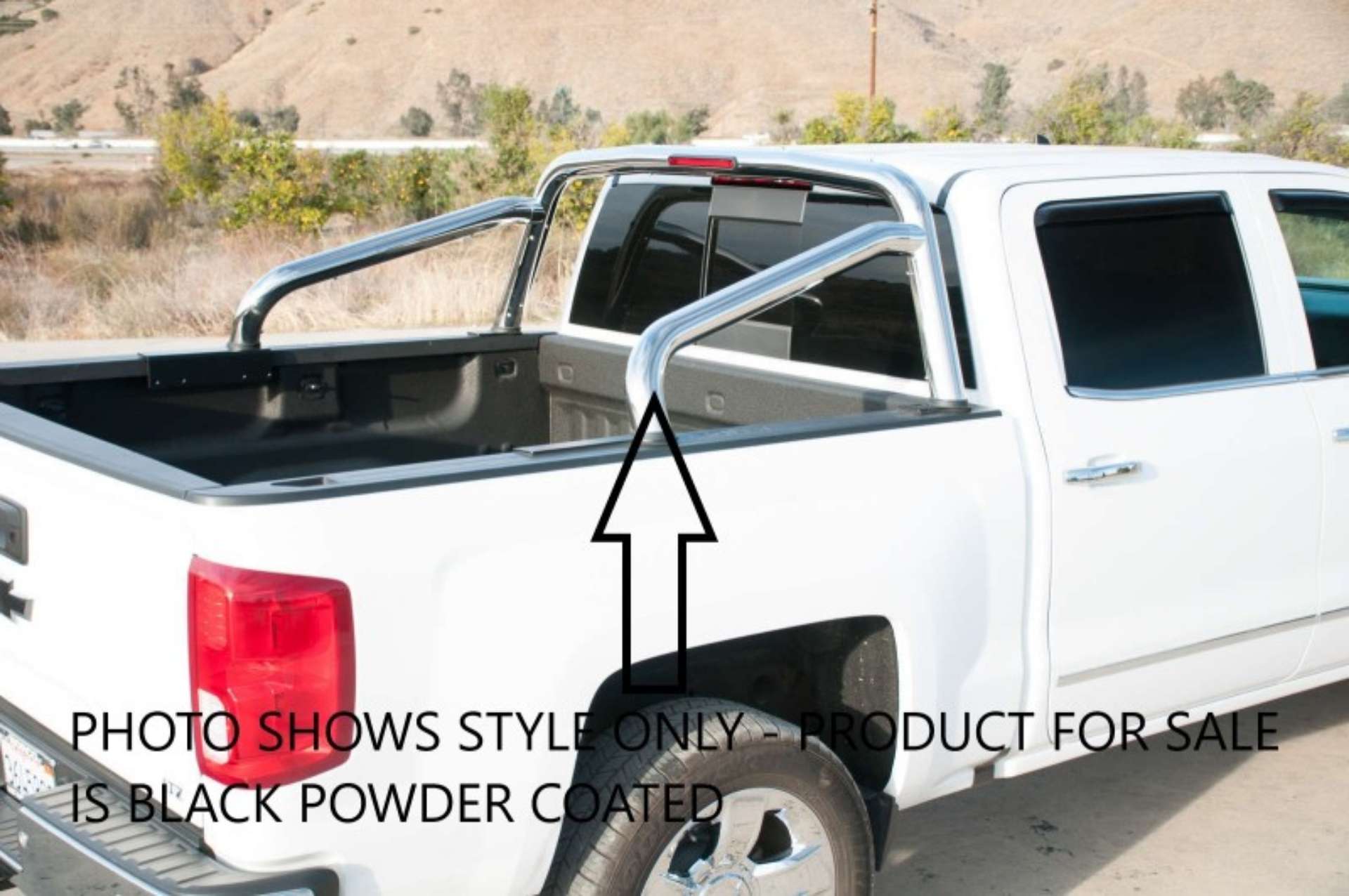 Picture of EGR 14-19 Chevrolet Silverado 1500 Black Powder Coat S-Series Sports Bar