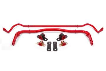 Picture of BMR 08-19 Dodge Challenger Front-Rear Hollow 38mm-25mm Sway Bar Kit w- Bushings - Red