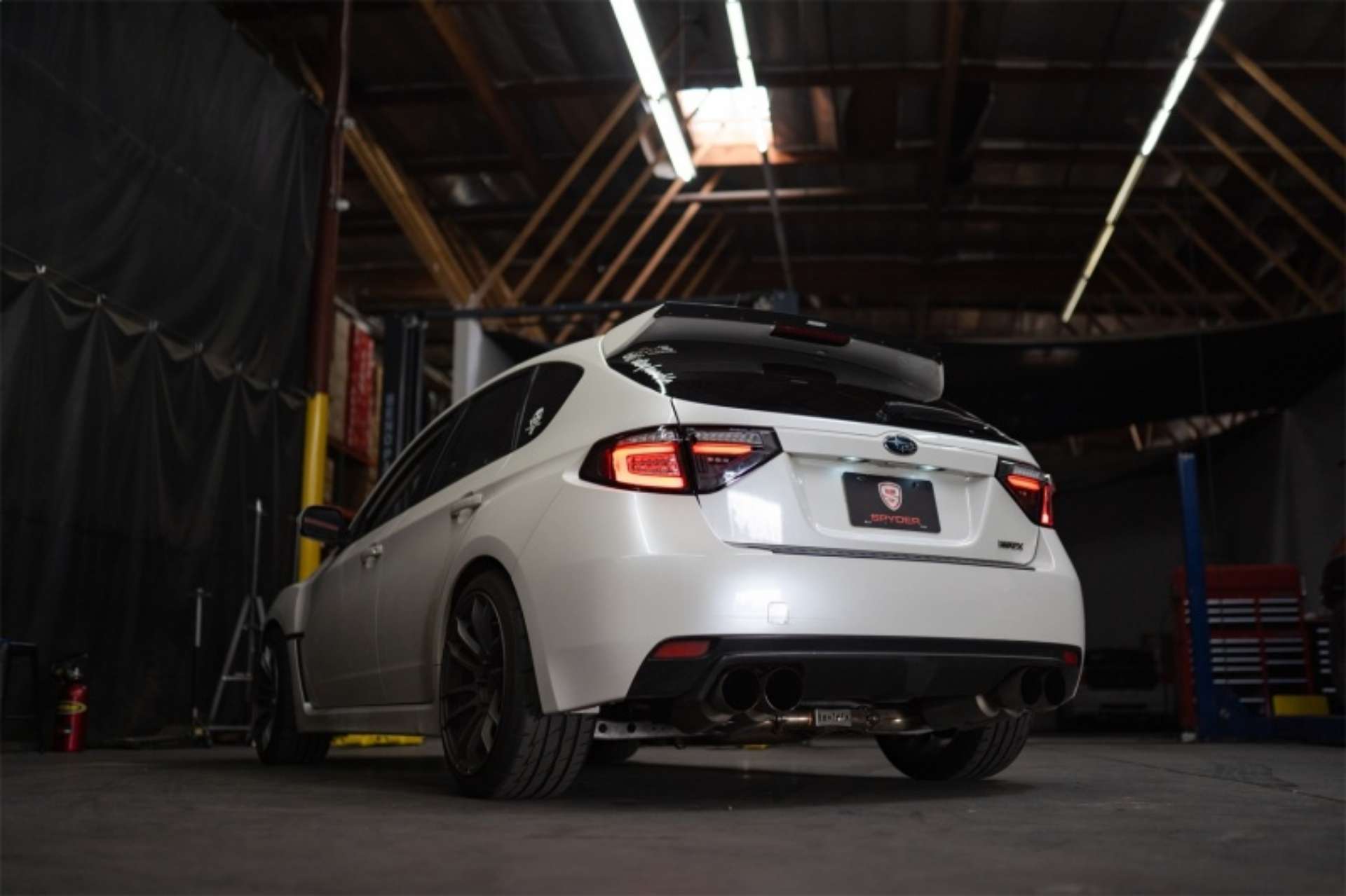 Picture of Spyder 08-14 Subara Impreza WRX Hatchback LED Tail Lights Seq Signal Black ALT-YD-SI085D-SEQ-BK