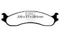 Picture of EBC 98-03 Dodge B250 B2500 Cargo 2500 Van 3-4 Ton Ultimax2 Front Brake Pads