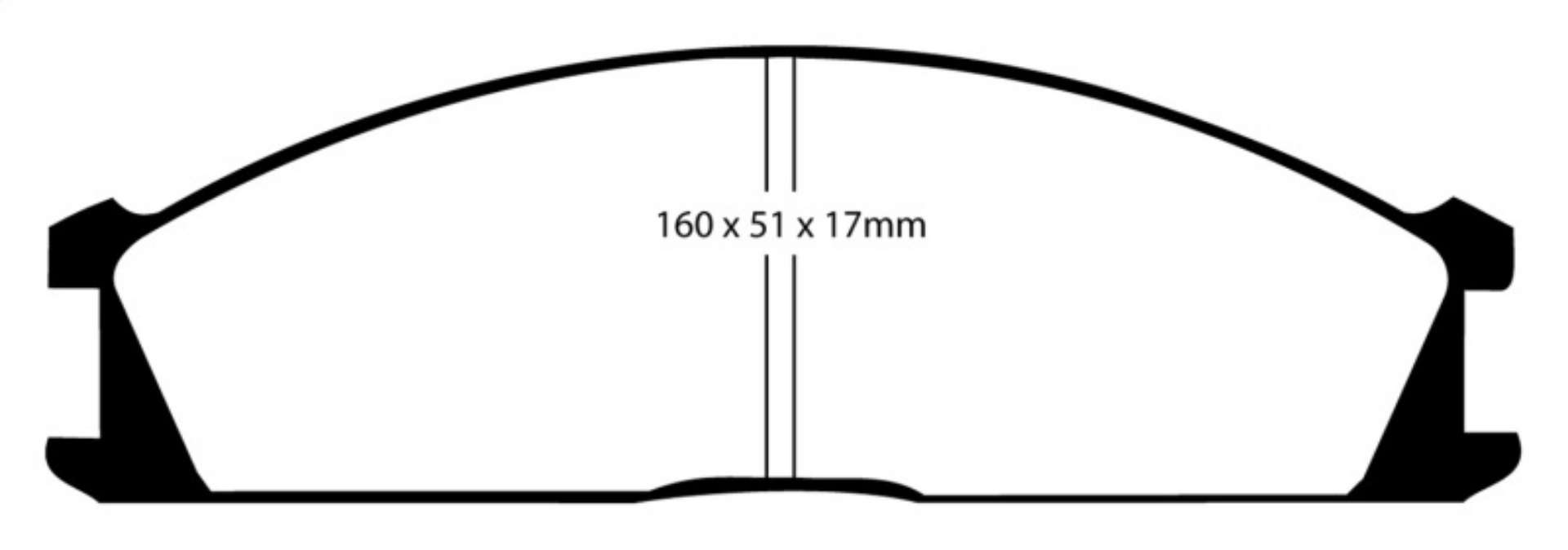 Picture of EBC 98-04 Nissan Frontier 2-4 2WD Greenstuff Front Brake Pads