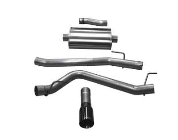 Picture of Corsa 20-24 Jeep Gladiator JT 3-6L Single Side Exit Cat-Back Exhaust System w- Single 4in Black Tip