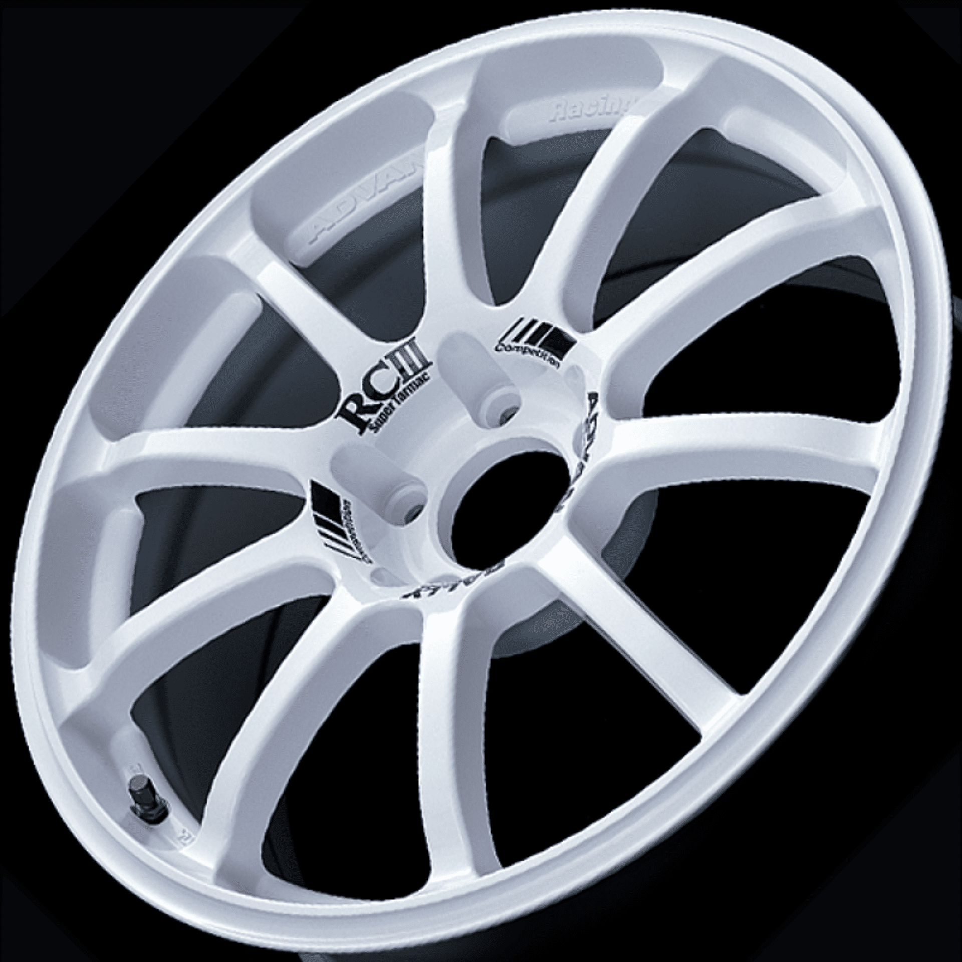 Picture of Advan RCIII 18x7-5 +45mm 5-114-3 White Wheel