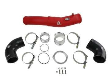 Picture of aFe 2020 Toyota Supra 3-0L 3in Red Intercooler Tube - Hot