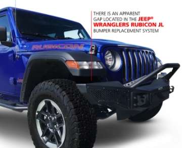 Picture of Go Rhino 07-20 Jeep Wrangler JL-JLU-JK-JKU-Gladiator JT Rockline Full Width Bumper