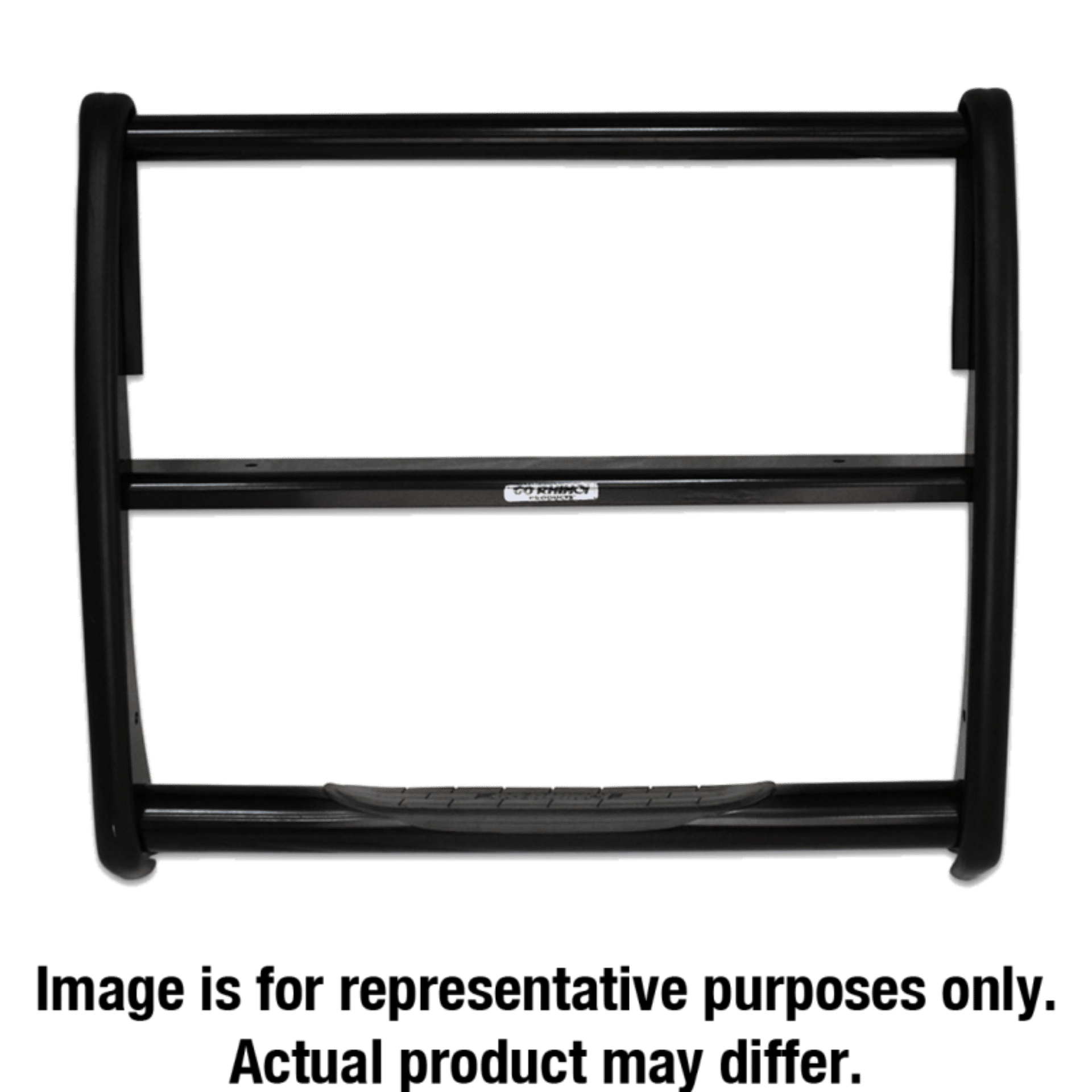 Picture of Go Rhino 92-96 Ford Bronco F-150 3000 Series StepGuard - Black Center Grille Guard Only