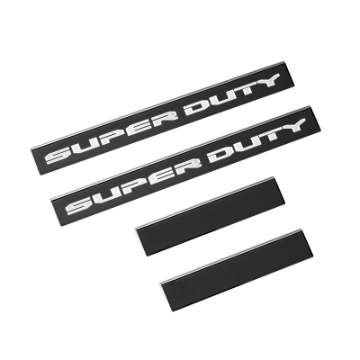 Picture of Putco 99-16 Ford SuperDuty Crew Cab w- SUPERDUTY Etching 4pcs Black Platinum Door Sills