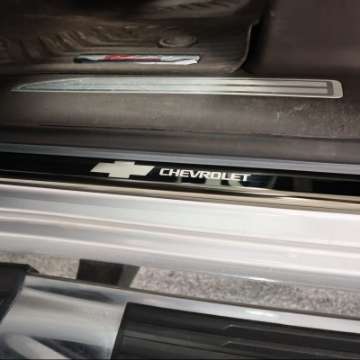 Picture of Putco 14-18 Chevy Silv LD - Double Cab w- CHEVROLET Etching 8pcs Black Platinum Door Sills