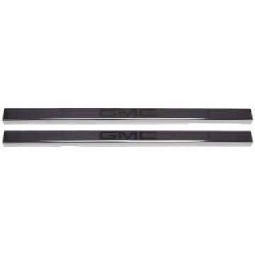 Picture of Putco 2020 GMC Sierra LD-HD Dbl-Regular Cab w- GMC Etching 2pcs Black Platinum Door Sills