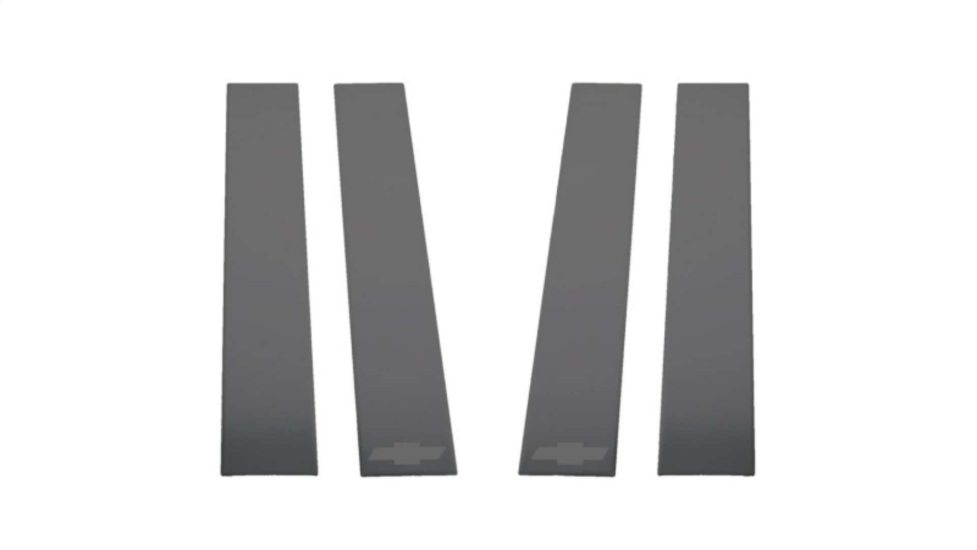 Picture of Putco 2020 Chevy Silv HD 2500-3500 - Chevrolet Bow Tie Etching 6pcs Black Platinum Pillar Posts