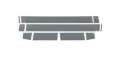 Picture of Putco 07-13 GMC Sierra Reg Cab 6-5 Short Box - 6in Wide - 12pcs Black Platinum Rocker Panels