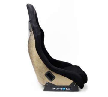 Picture of NRG FRP Bucket Seat ULTRA Edition - Medium Black Alcantara-Gold Glitter Back