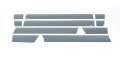 Picture of Putco 09-14 Ford F-150 Reg Cab 8ft Long Box - 7in Wide 10pcs Black Platinum Rocker Panels