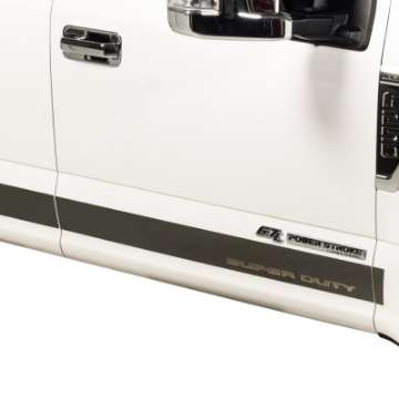 Picture of Putco 17-20 Ford SuperDuty Super Cab 8ft Box - 12pcs - 4-25inBlack Platinum Rocker Panels