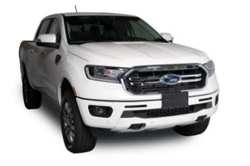 Picture of Putco 19-20 Ford Ranger w-o Adaptive Cruise - Hex Shield - Black Powder Coated Bumper Grille Inserts