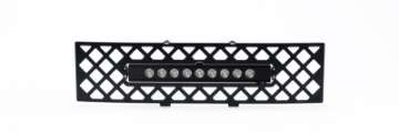 Picture of Putco 11-14 Ford F-150 - EcoBoost Bumper Grille Insert - Black SS Diamond w- 10in Luminix Light Bar