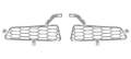 Picture of Putco 15-20 Ford F-150 Raptor - Hex Style - Polished SS Bumper Grille Inserts