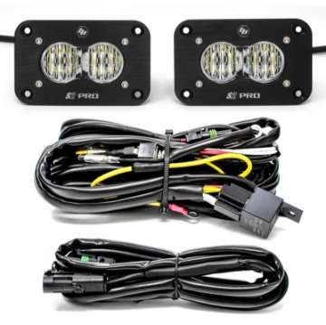 Picture of Baja Designs S2 Pro Wide Cornering Pair Flush Mount LED Light Pod Kit