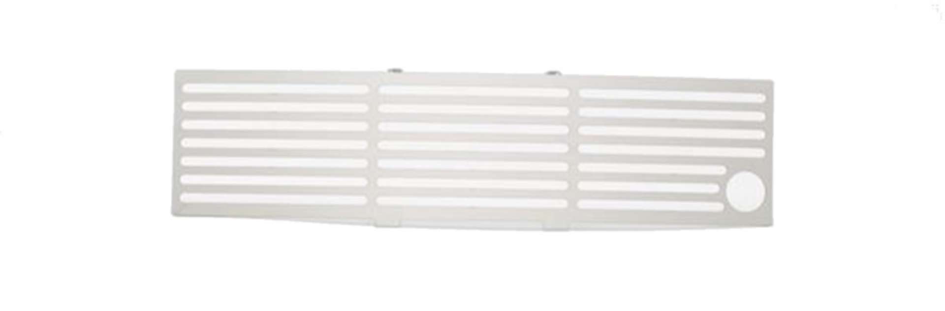 Picture of Putco 11-14 Ford F-150 EcoBoost Bumper Grille Inserts - SS - Bar Design - w- Heater Plug Opening