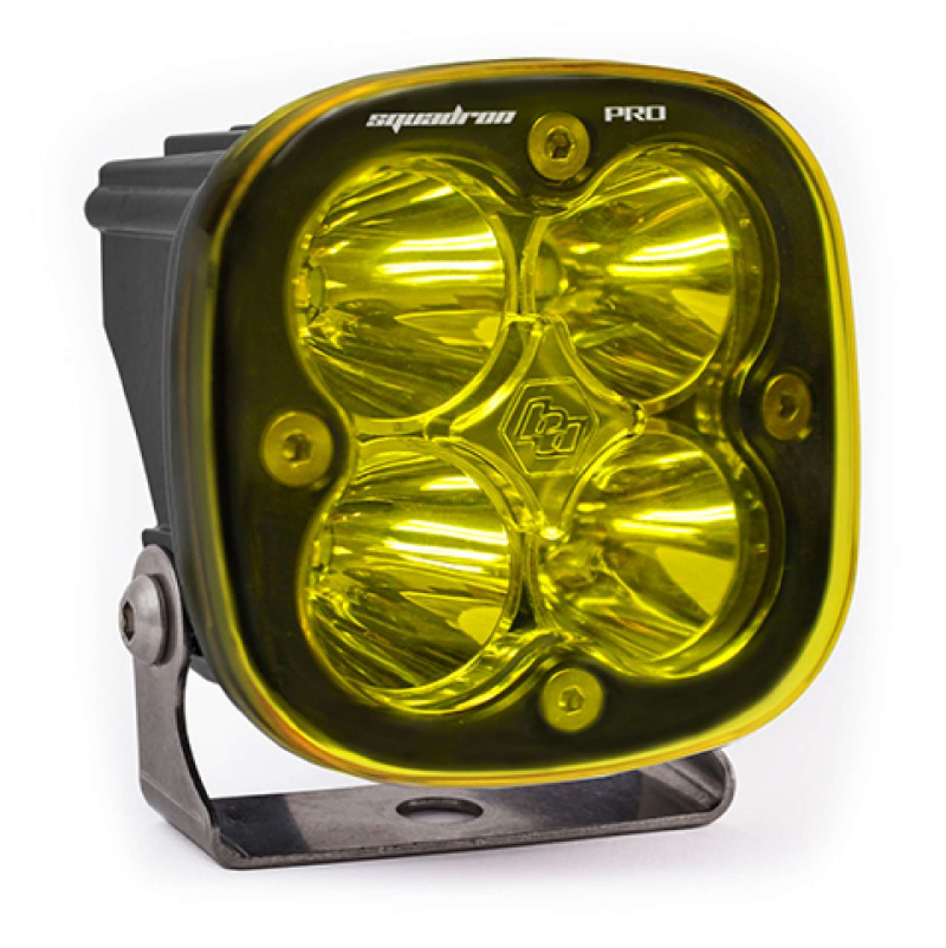 Picture of Baja Designs Squadron Pro Spot Pattern Black LED Light Pod - Amber