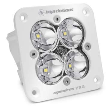 Picture of Baja Designs Squadron Pro Spot Pattern White Flush Mount LED Light Pod - Clear