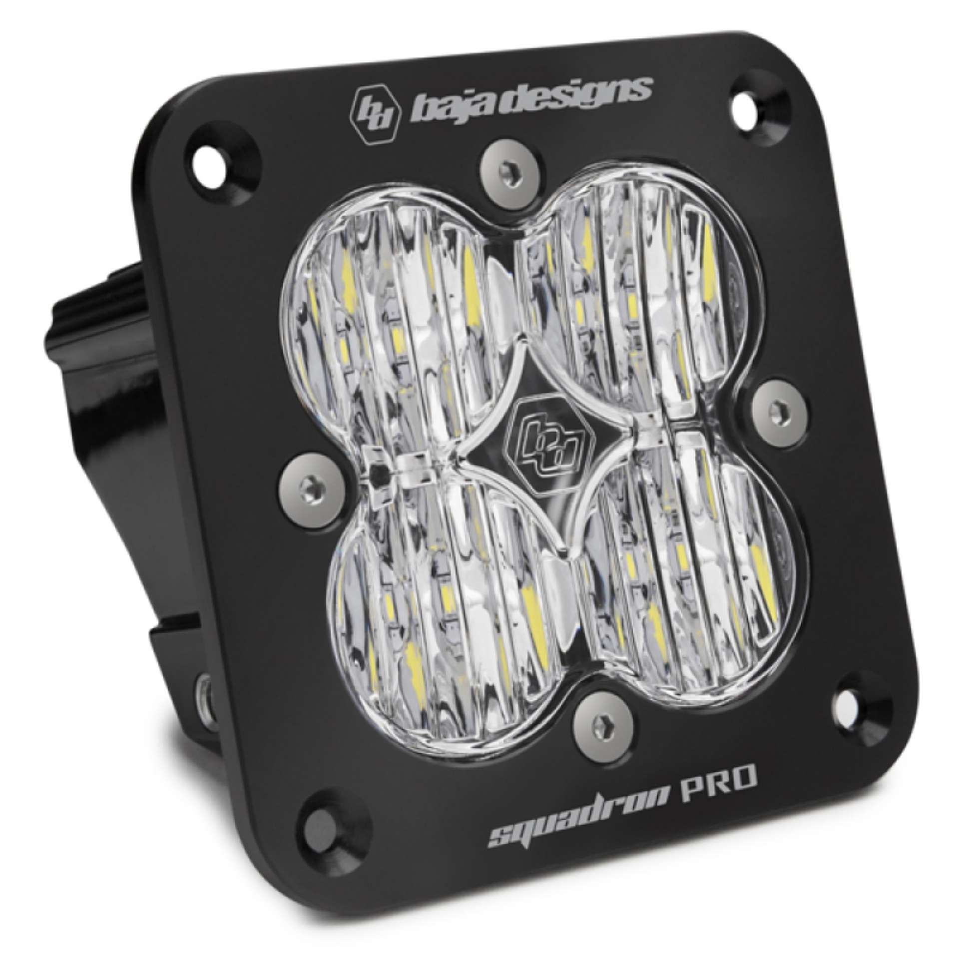 Picture of Baja Designs Squadron Pro Black Wide Cornering Pattern Flush Mount LED Light Pod - Black