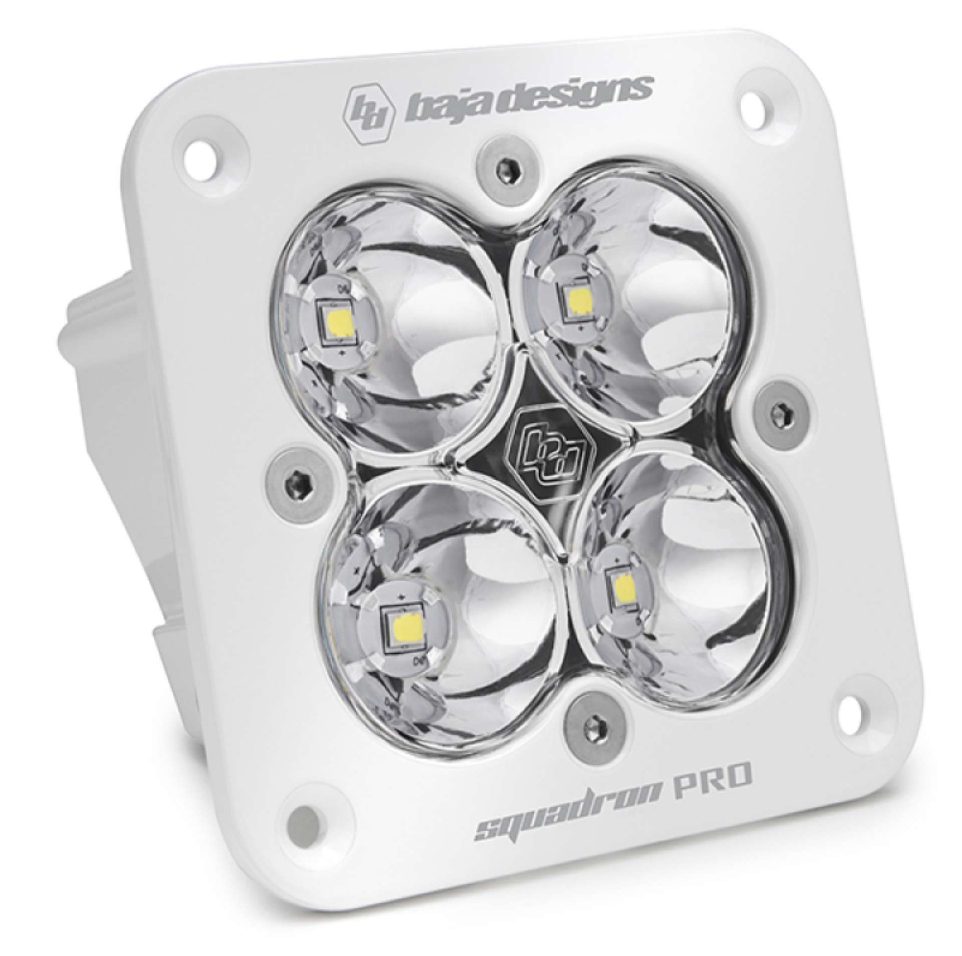 Picture of Baja Designs Squadron Pro Work-Scene Pattern White Flush Mount LED Light Pod - Clear