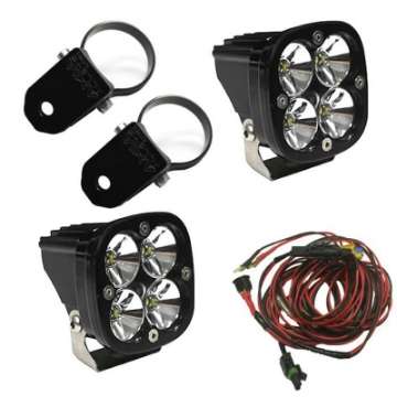 Picture of Baja Designs Squadron Pro LED Light Pods Kit w-A-Pillar Mounts-2-00in Harness