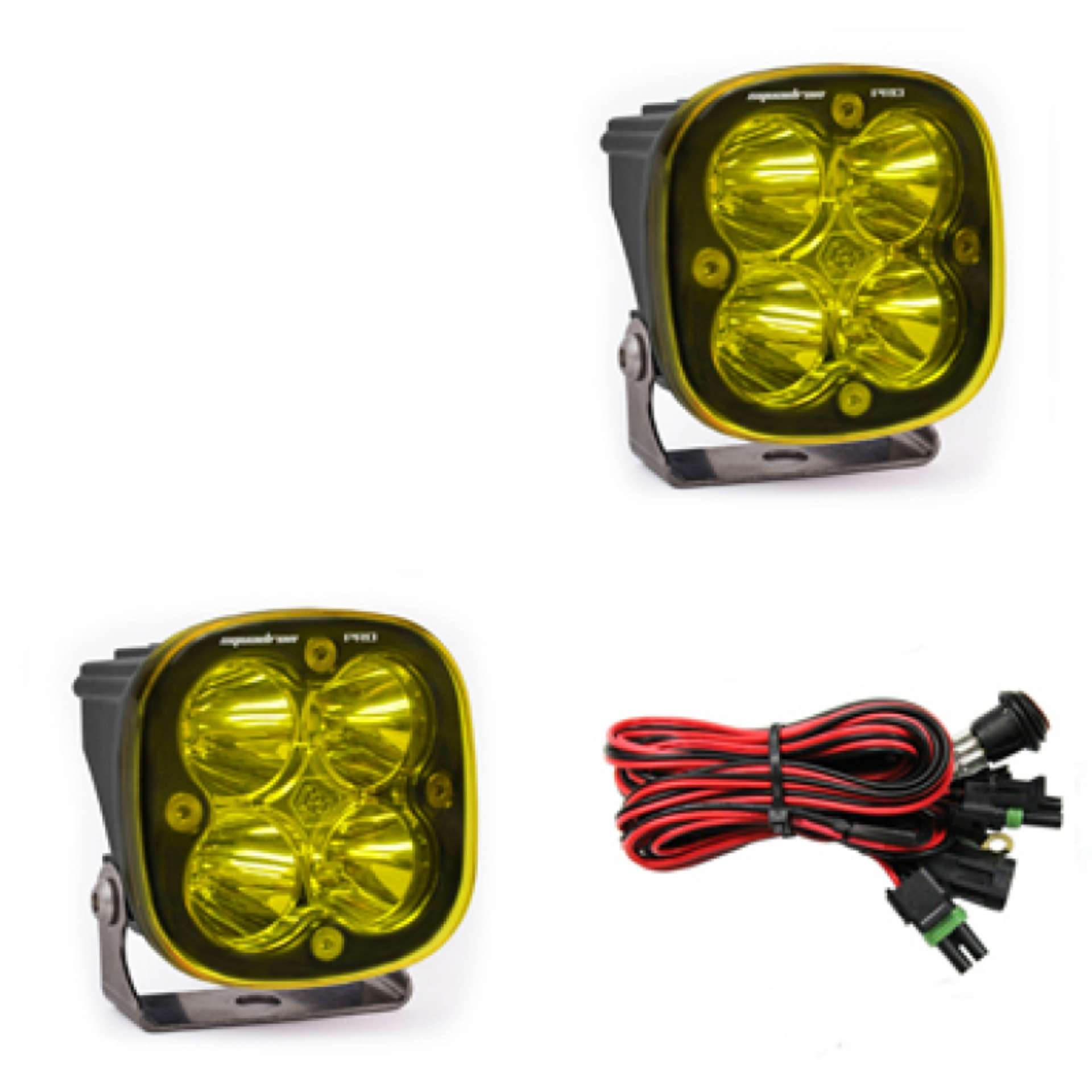 Picture of Baja Designs Squadron Pro Series Work-Scene Pattern Pair LED Light Pods - Amber