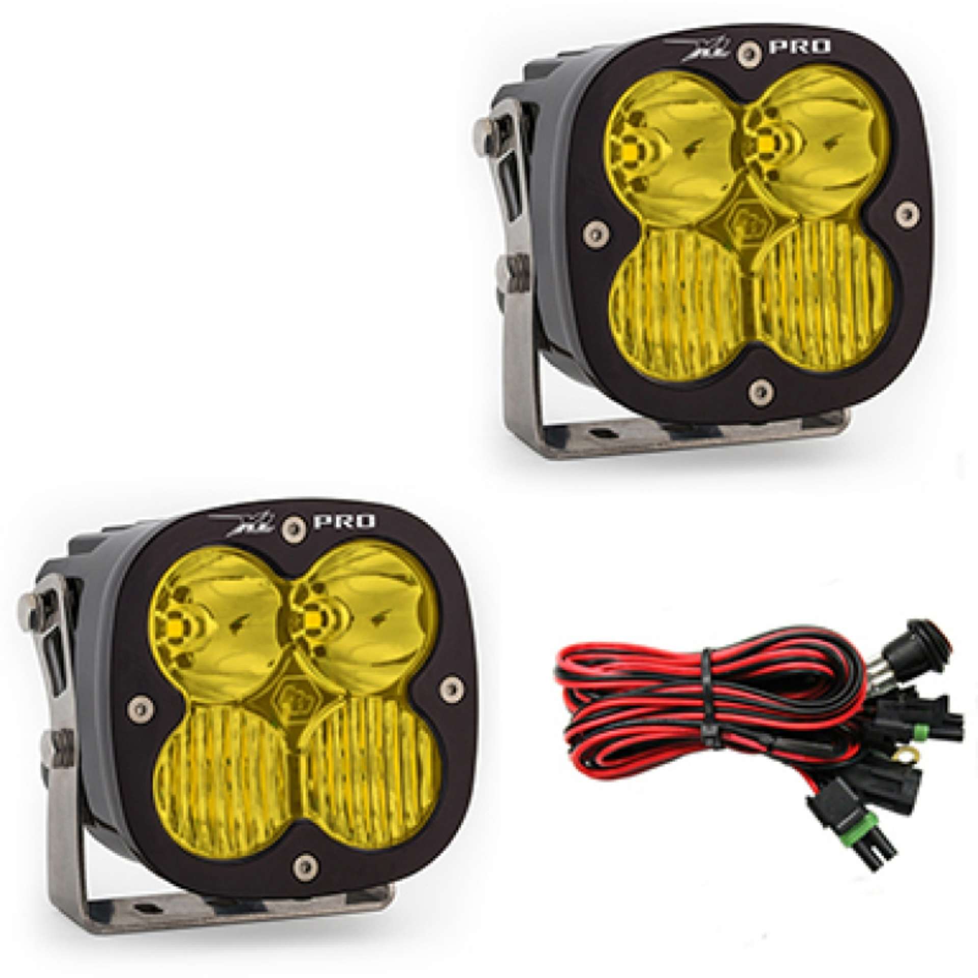 Picture of Baja Designs XL Pro Series Driving Combo Pattern Pair LED Light Pods - Amber