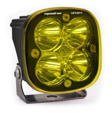 Picture of Baja Designs Squadron Sport Spot Pattern Black LED Light Pod - Amber