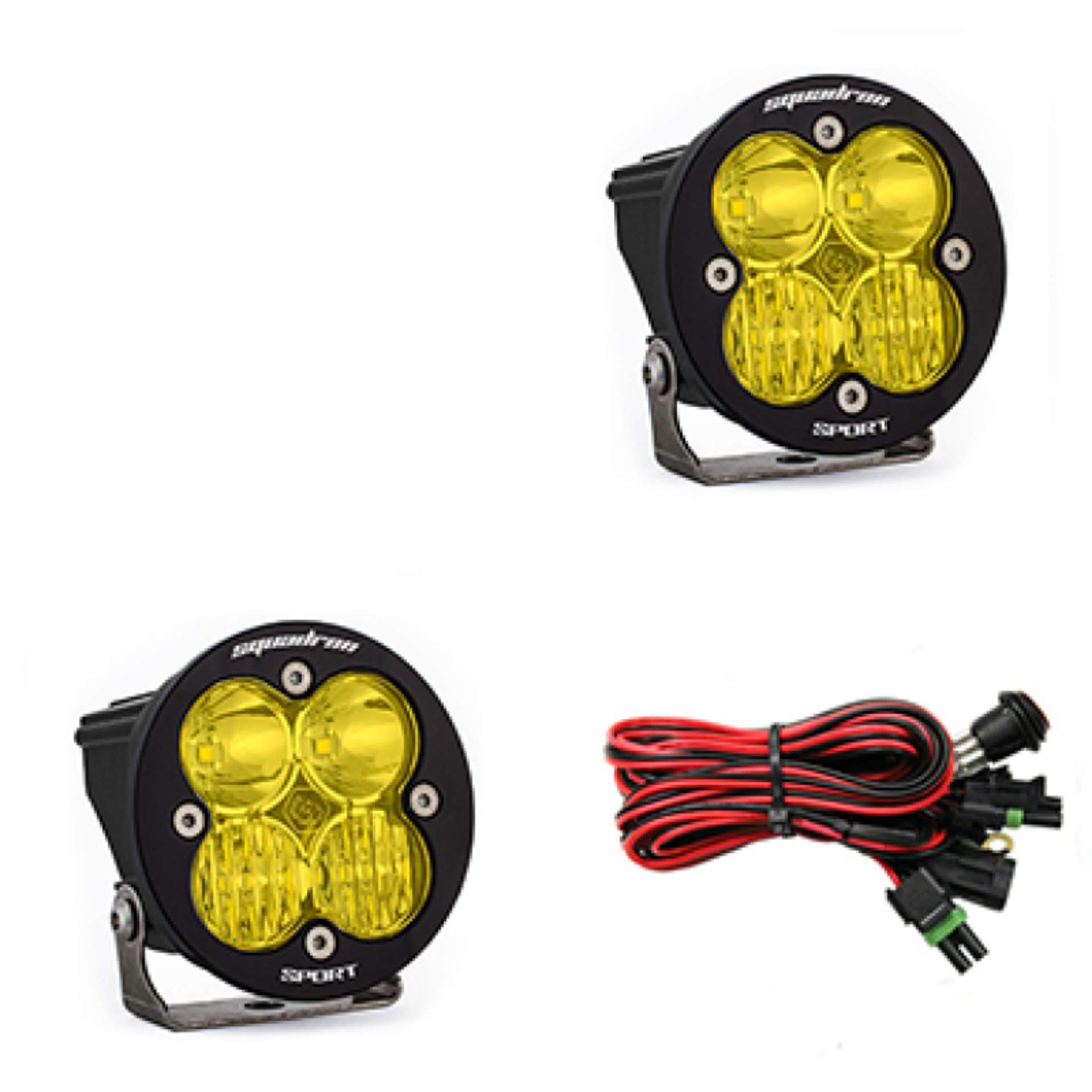 Picture of Baja Designs Squadron R Sport Driving-Combo Pair LED Light Pods - Amber