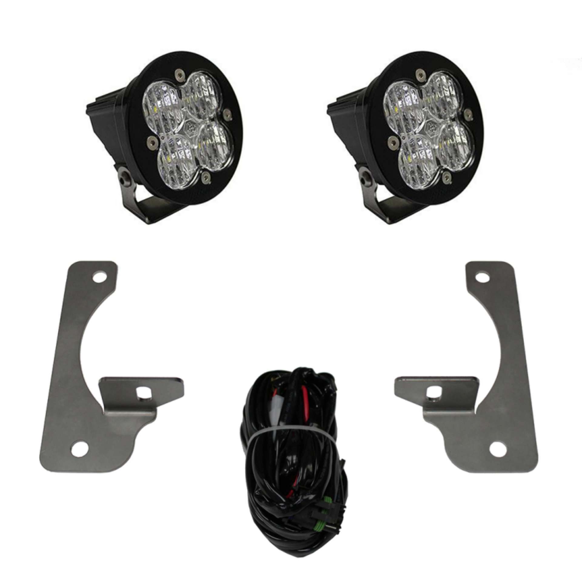 Picture of Baja Designs 13-16 Jeep JK Rubicon X-10th Anne-Hard Rock Squadron-R Pro LED Light Kit