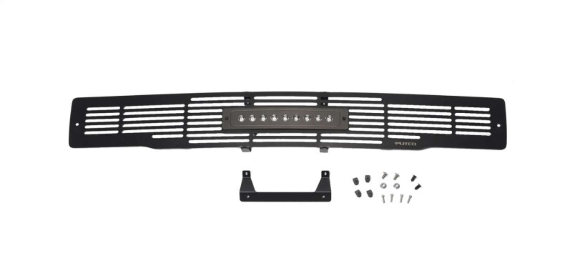 Picture of Putco 15-17 Ford F-150 - SS Black Bar Design w-10in Luminix Light Bar Bumper Grille Inserts