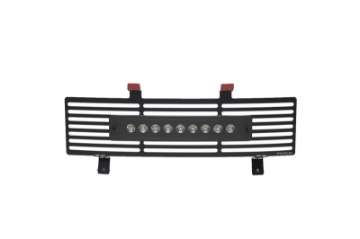 Picture of Putco 11-16 Ford SuperDuty - SS Black Bar Design w- 10in Luminix Light Bar Bumper Grille Inserts