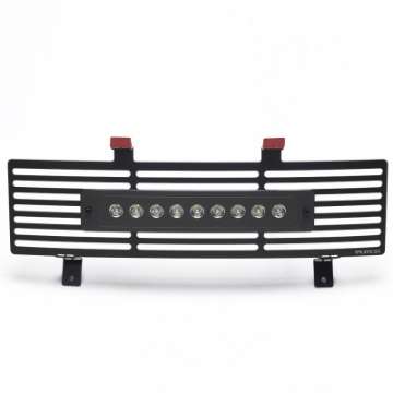 Picture of Putco 11-16 Ford SuperDuty - SS Black Bar Design w- 10in Luminix Light Bar Bumper Grille Inserts