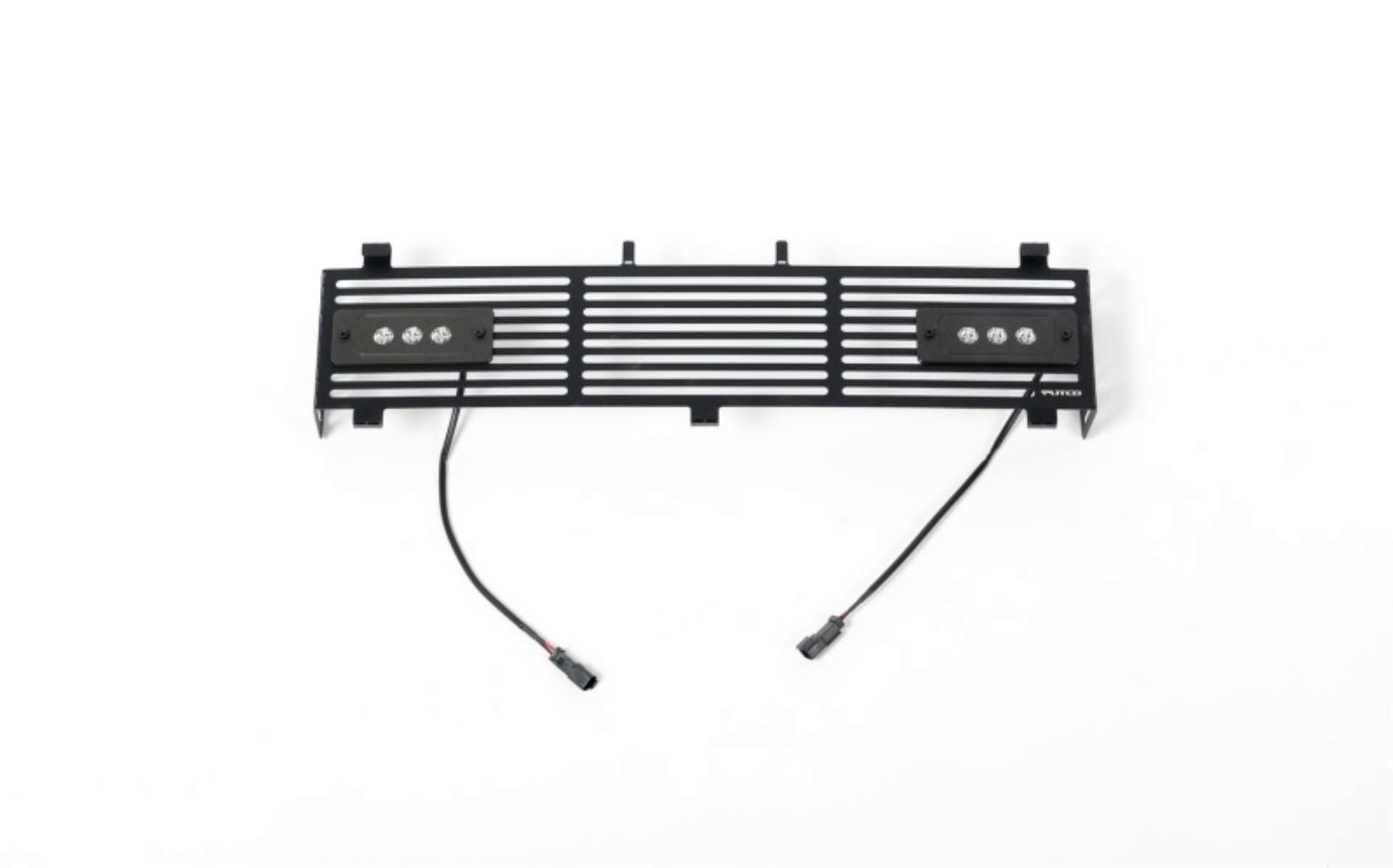 Picture of Putco 11-16 Ford SuperDuty - SS Black Bar Design w- Qty 2 - 6in Light bars Bumper Grille Inserts