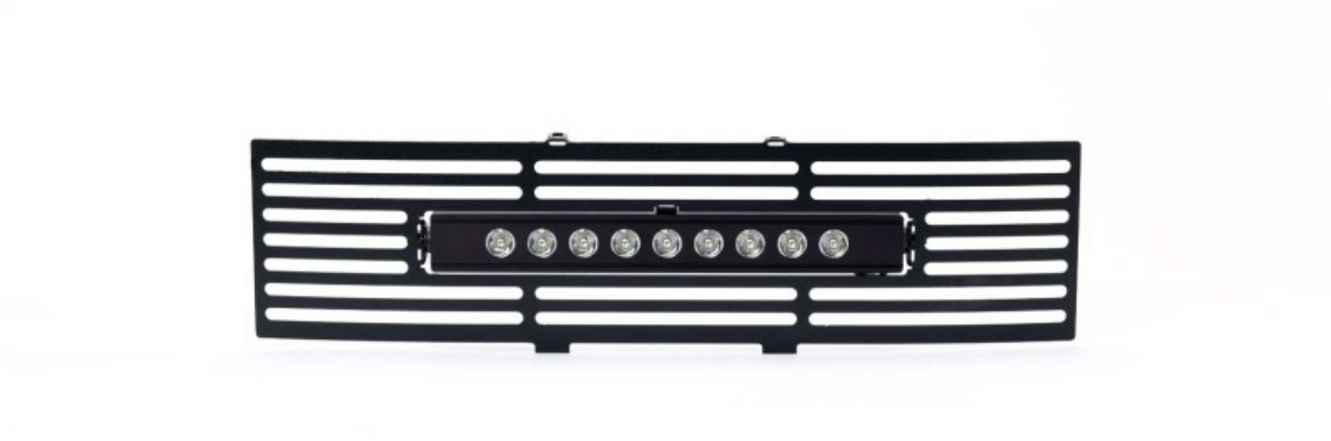 Picture of Putco 11-14 Ford F-150 - EcoBoost Bumper Grille Inserts - Black SS Bar and 10in Luminix Light Bar