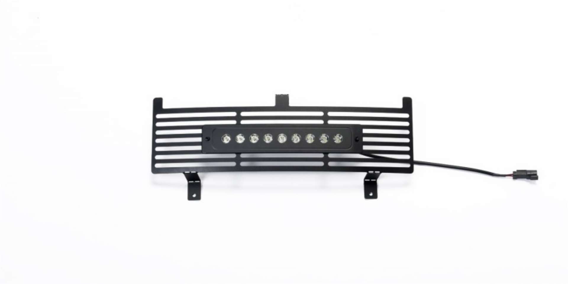 Picture of Putco 15-19 Chevy Silv HD SS Black Bar Design Bumper Grille Insert w- Curved Flush 10in Light Bar