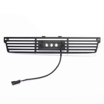 Picture of Putco 15-19 GMC Sierra HD Black Bar Design Bumper Grille Insert w- Flush 6in Luminix Light Bar