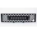 Picture of Putco 11-14 Ford F-150 EcoBoost SS Black Punch Bumper Grille Insert w- 10in Luminix Light Bar