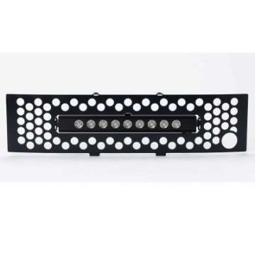 Picture of Putco 11-14 Ford F-150 EcoBoost SS Black Punch Bumper Grille Insert w- 10in Luminix Light Bar