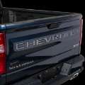 Picture of Putco 2020 Chevy Silv 2500-3500 Blk Platinum Tailgate Letters - CHEVROLET - Stamped Version