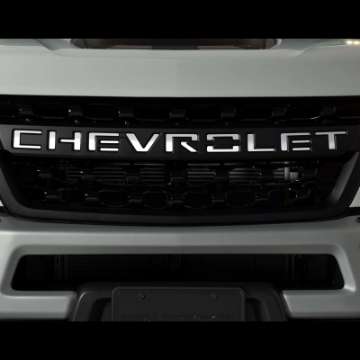 Picture of Putco 2020 Chevy Silverado HD - Grille Letters - Stainless Steel Chevrolet Letters