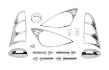 Picture of Putco 00-04 Ford Focus 4 Door DH-MC-TL-HL-FTC Chrome Trim Accessory Kits