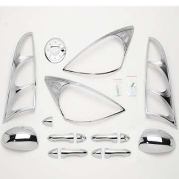 Picture of Putco 00-04 Ford Focus 4 Door DH-MC-TL-HL-FTC Chrome Trim Accessory Kits