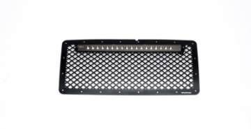 Picture of Putco 07-18 Jeep Wrangler - SS Black Grille w- 20in Luminix Light Bar Designer FX Grilles